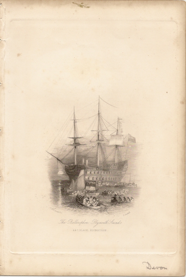 Bellerophon, Plymouth Sound c.1836 